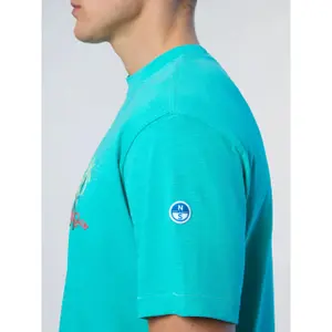 T-shirt estiva fiammata con ricamo di una palma North Sails image-6