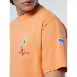 T-shirt estiva fiammata con ricamo di una palma North Sails image-5