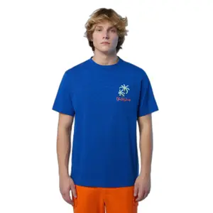 T-shirt estiva fiammata con ricamo di una palma North Sails image-1