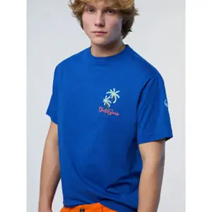 T-shirt estiva fiammata con ricamo di una palma North Sails image-3