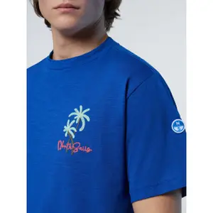 T-shirt estiva fiammata con ricamo di una palma North Sails image-5