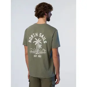 T-shirt svasata con ricamo di palme North Sails image-4