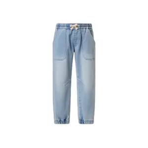 Denim effect joggers with logo for kids North Sails Reprive image-0