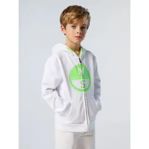 Kapuzensweatshirt mit durchgehendem Reißverschluss und Kindergrafik North Sails image-2