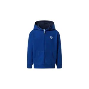 Kapuzensweatshirt mit vollem Reißverschluss und Kinderlogo North Sails