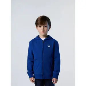 Kapuzensweatshirt mit vollem Reißverschluss und Kinderlogo North Sails image-1