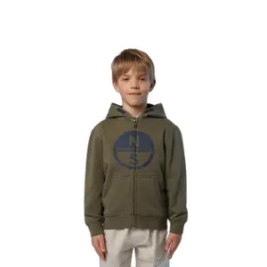 Children's zip-up hooded sweatshirt North Sails Graphic image-1