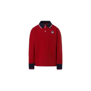 Long-sleeved polo with logo for kids North Sails image-0