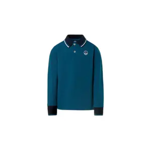 Long-sleeved polo with logo for kids North Sails image-0