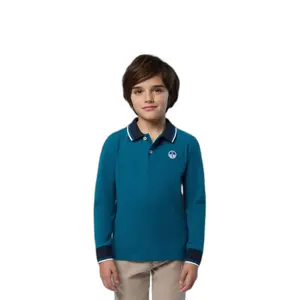 Long-sleeved polo with logo for kids North Sails image-1