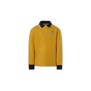 Long-sleeved polo with logo for kids North Sails image-0