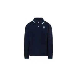 Long-sleeved polo with logo for kids North Sails image-0