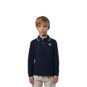 Long-sleeved polo with logo for kids North Sails image-1