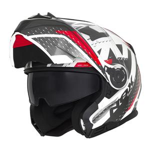 casqn966focalblancrouge-skladaci-moto-helma-nox-n966-bila-cervena