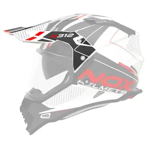 Προστατευτική ζελατίνα κράνους motocross Nox 312 Drone image-0