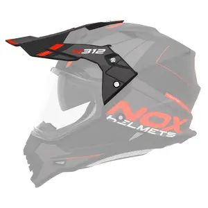 Προστατευτική ζελατίνα κράνους motocross Nox 312 Drone image-0