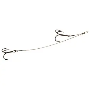 Doppio gancio Fox Rage 49 strand stinger 6kg x 2pcs image-0
