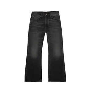 Flare Jeans Nudie Jeans Glenn Black Storm Black