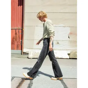 Flare Jeans Nudie Jeans Glenn Black Storm Black image-6