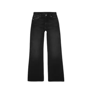 Női Flare farmer Nudie Jeans Dusty Dee Night Dune Black
