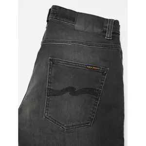 Tapered Jeans Nudie Jeans Grim Tim Mist Black image-2