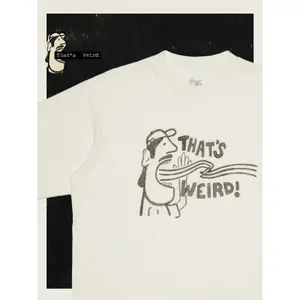 T-shirt Nudie Jeans Koffe Thats Weird image-1