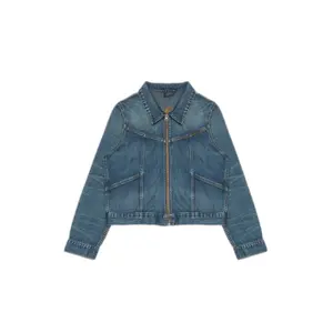 Jeansjacke Damen Nudie Jeans Britta Orange Painter