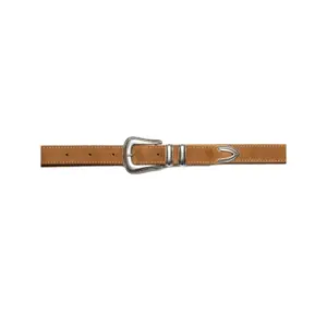Ceinture Nudie Jeans Western Suede Silver image-0