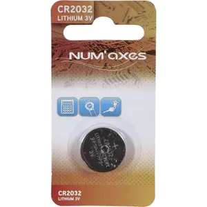 Pile lithium Num'axes CR2032