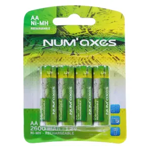 Piles rechargeables Num'axes AA HR6 image-1