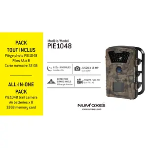 Camera trap + 8 AA batteries + 1 32 GB memory card Num'axes image-1