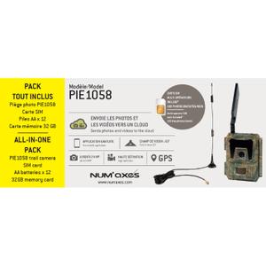 Fotofalle + 12 Batterien aa + 1 Speicherkarte 32 gb + 1 Simkarte Num'axes image-1