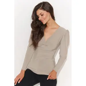 Fitted Long Sleeve Blouse for Women Numinou image-2