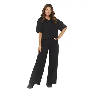 Women's t-shirt and wide leg trousers set Numinou