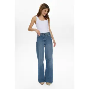 Women's wide-leg jeans Nümph Brooklyn HR image-4