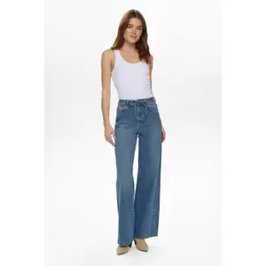 Women's wide-leg jeans Nümph Brooklyn HR image-5