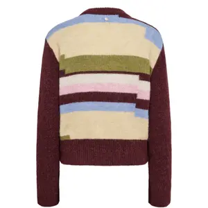 Gestreifter Pullover Damen Nümph Nuriette image-1