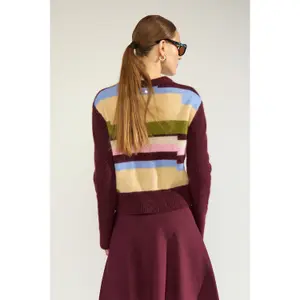 Gestreifter Pullover Damen Nümph Nuriette image-4