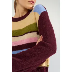 Gestreifter Pullover Damen Nümph Nuriette image-5