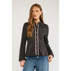 Langarm-Bluse Damen Nümph Nudotsie image-2
