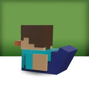 Figurine mini PVC steve Numskull Minecraft Tubbz image-1
