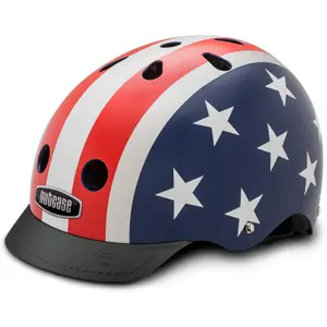 Childrens bike helmet Nutcase Little Nutty Stars & Stripes image-0