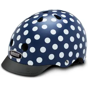 Bike helmet Nutcase Street Navy Dots image-0