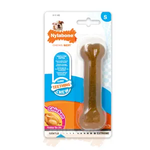 Παιχνίδι για σκύλους Nylabone Puppy - Bone Chicken XL image-0