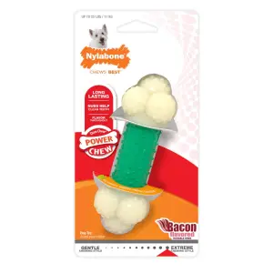 Παιχνίδι για σκύλους Nylabone Extreme Chew - Double Action Chew Bacon S image-1