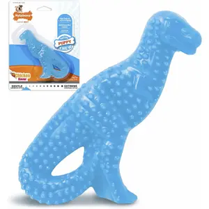 Gioco per cani Nylabone Puppy Teething Dental Dino - Chicken Flavour S image-2