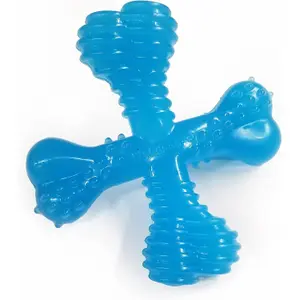 Παιχνίδι για σκύλους Nylabone Puppy Teething X Bone - Beef Flavour XS image-1