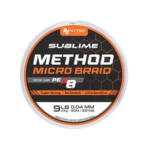 Braid Nytro Sublime PE-X8 Method Microbraid Hook Link image-0