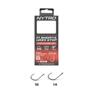 Barbless Strong Hook Nytro Shortz 0,13 mm image-0