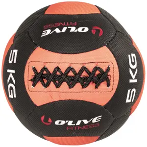 k3384-trainingsball-o-live-fitness-functional-rot-schwarz-5-kg